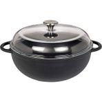 Provence Marmite Schmorpfanne, 28 Cm, Dökme Demir, Indüksiyon Uyumlu - Siyah