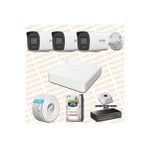 Provzen Hikvision 3 IP Kameralı Colorvu Hibrit Güvenlik Kamerası