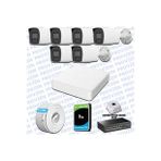 Provzen Hikvision 6 IP Kameralı Colorvu Hibrit Güvenlik Kamerası