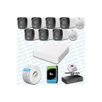 Provzen Hikvision 7’li İP 4MP Güvenlik Kamerası Seti Colorvu Mikrofonlu Olay Anında Bildirim