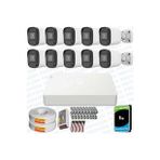 Provzen Hikvision Unv 10'lu Full HD Güvenlik Kamerası Set Gece Görüş, Mikrofon, Olay Anında Bildirim