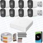 Provzen Hikvision Unv 8'li Full Hd Güvenlik Kamerası Set Gece Görüş, Mikrofon, Olay Anında Bildirim