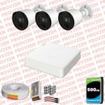 Provzen RV Hikvision 3 Kamera 20 m Gece Görüş Güvenlik Kamerası
