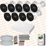 Provzen RV Hikvision 9 Kamera 20 m Gece Görüş Güvenlik Kamerası