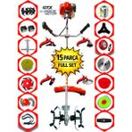 Prowackers German VORTRIX-785 Yan Tip Tırpan+ Akrobat Çapalama + Toprak Eşeleme+15 Parça Full Setli - RENK