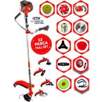 Prowackers German WKZ-4000 G-Tec Yan Tipi Benzinli Ot Çalı Çim Biçme Tırpanı+ 12 Pcs Komple Arazi Setli