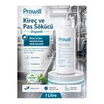 PROWİLL Kireç ve Pas Sökücü 1 L | Organik, Güçlü Doğal Temizlik