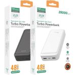 PROX Güç Bankası 15.000MAH, 48W Turbo Pd Powerbank Siyah Süper Tasarım