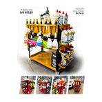 PROXCLEAN Oto Kuaför Detay Arabası | Detailing Ekipman Arabası | Sprey, Fırça, Polisaj,Pasta,Bez Standı BOŞ
