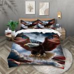Proxiceen Nevresim takımı, 3D beyaz, kartal baskılı, çocuk nevresim takımı, 3 parça, mikrofiber yatak örtüsü, 135 x 200 cm, yumuşak nevresim + 2 yastık kılıfı 80 x 80 cm