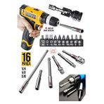 PROXTECH 16PCS Premium DMax Bits Uç Bağlantı Adaptör Seti Lokma Bağlantı Tornavida Lokma Seti Matkap Ucu