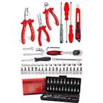Proxtech 53 Parça Mini Lokma Takımı Otomatik Cırcırlı 1/4" Wrench Set Yüksek Kalite Pense Takim Full Set Beyaz