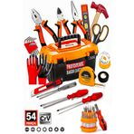 PROXTECH 54Parça Kargaburun,Bits,Pense,3Metre, Çekiç,Yıldız ve Düz Tornavida Set Her İşe Uygun,Tek Bir Set