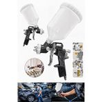 Proxtech Damlatmaz Pro Seri Üstten Depolu Profesyonel 600 Cc Boya Sprey Tabancası 1.8mm Mavi