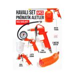 PROXTECH Ful Takım 5 Parça Havalı Kompresör Seti Boya, Motor Temizlik ve Lastik Şişirme Kompresör Takımı