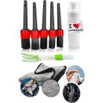 PROXTECH Oto Araba Temizleme Kuaför 8 Parça İç-Dış Detaylı Temizlik Bakım Koltuk Fırçalama Set PROXCLEAN08