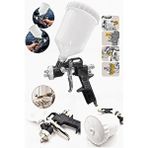 Proxtech Premium Kalite Üstten Depolu Profesyonel 600 Cc Boya Sprey Tabancası 1.8mm Siyah