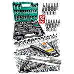 Proxtech Pro 65 Parça 53 Lokma Takımı Otomatik Cırcırlı 1/4" 12 Parça Kombine Açık Ağız-yıldız Anahtar Set Beyaz
