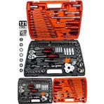 Proxtech Profesyonel Mekanik Krom Çelik Premium Kalite 121 Parça Lokma Takımı 1/2-1/4-3/8 Full Set