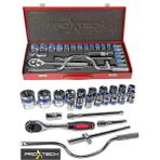 Proxtech Profesyonel Metal Kutulu 24 Adet/Takım Cırcır Kollu Aracı Set Oto Mekanik Lokma Set