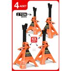 PROXTECH Taşınabilir Pimli Profesyonel 2Ton/2000Kg | Lastik Tamir Taşıma Sehpa Tip Kriko Standı