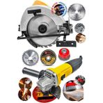 Proxtech Usta Set Premium Kalite Taşlama Ahşap,metal,plastik Sunta Açılı Kesme Daire Testere Combo Set