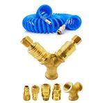 Proxtech Yüksek Kalite Havalı Kompresörler Için 2'li Dağıtıcı Ve Hava Giriş Rekorları 3/8'' 15 Metre Hortum