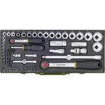 Proxxon 23040 Cırcırlı Kollu 56 Parçalı Lokma Ve Bits Takımı 1/4'' Ve 1/2''
