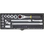 Proxxon Endüstriyel Proxxon 23078 Cırcırlı Kollu 32 Parçalı Lokma ve Bits Takımı 1/4''