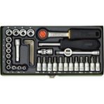 Proxxon Endüstriyel Proxxon 23080 Cırcırlı Kollu 36 Parçalı Lokma ve Bits Takımı 1/4''