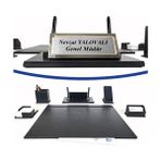 ProZenis Kilyos Siyah Çift Kalemli Isimlikli Sümen Takımı 50 x 35 cm Metal Masa Isimliği Ofis Hediyesi