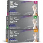Prozirve Flex Hi-Tech Tpe Eldiven 100’LÜ Paket Tek Kullanımlık Pudrasız Elastik ve Dayanıklı - 1 Adet - Beyaz - L - XL