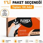 Prozirve Florex Tek Kullanımlık Hibrit Eldiven 100’LÜ – Yumuşak, Elastik, Lateks Içermez - 1 Adet - Siyah