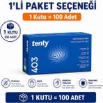 Prozirve Tenty 403 Mavi Nitril Muayene Eldiveni 100 Lü Paket Pudrasız Lateks Içermez Tek Kullanımlık - 1 Adet - XL