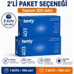 Prozirve Tenty 403 Mavi Nitril Muayene Eldiveni 100 Lü Paket Pudrasız Lateks Içermez Tek Kullanımlık - 2 Adet