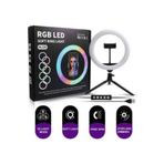 Prozone Rgb Işıklı Telefon Tutucu 26 Cm Ring Light Youtuber Makyaj Selfie Işığı 86828260164521