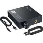 PROZOR Ses Ayarlı Optik 3.5mm Dönüştürücü DAC Dönüştürücü 192kHz Dijital Optik Analog Ses Dönüştürücü Optik Ses Kablosu HDTV DVD Blue-Ray için 3.5mm Adaptör