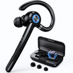 PRTRFLC Mikrofonlu Bluetooth Kulaklık, Şarj Kılıfı ile V5.4 Bluetooth Kulaklık 150H Bekleme Süresi Eller Serbest Kulaklık Gürültü Iptal İş Ofis Kamyon Şoförü