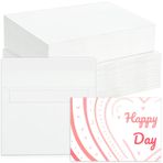 Prudiut 120 takım zarflı suluboya kartları, 63,5 kg/300 GSM suluboya kağıt kartları, boş suluboya kartpostallar ve zarflar, Noel tebrik kartları, düğün davetiyeleri, teşekkür kartları