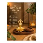 Prusias Wood Dekoratif Lotus Biblo Tütsü Standı – Doğal Ahşap Tasarım