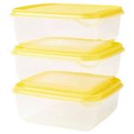 PRUTA saklama kabı, sarı 3 lü set