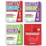 Pruva Akademi Yayınları 8.Sınıf Öğreten Sorular Türkçe + Matematik + Fen Bilimleri + Paragraf Soru Bankası