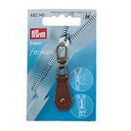 Prym 1 482145 Fashion Fermuar Çekme Deri Metal Kahverengi