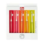 Prym 218440 Yün Tığ İğnesi Seti Prym.Ergonomics, Plastik, Çok Renkli, Alaba Beyaz, 3,5 mm - 6 mm