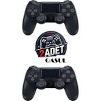 Ps 4 Kablosuz Joystick Pc Uyumlu Titreşimli Oyun Kolu 2-Adet Logosuz - Siyah