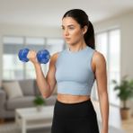 Ps Spor 0.5 kg Dambıl ve Suluk ( Yarım kg Dambıl) x 2 Adet - Mavi