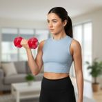 Ps Spor 0.5 kg Dambıl ve Suluk ( Yarım kg Dambıl) x 2 Adet - Pembe