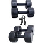 Ps Spor 18 kg Dambıl Set 6kg X2 Ad 3kg X2 Ad + Sayaçlı Ayarlanabilir El Yayı - Siyah