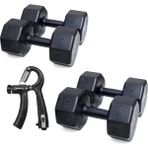 Ps Spor 2 Çift Dambıl Seti +Sayaçlı Ayarlanabilir El Yayı = 7 kg x 2 Adet- 10 kg x 2 Adet - 34 kg