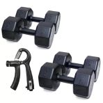 Ps Spor 2 Set Dambıl (7 Kg X 2 Adet- 10 Kg X 2 Adet)+ Ayarlanabilir Sayaçlı El Yayı